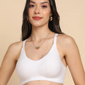 Intimist Bonded Breathable Cotton Padded Full-Coverage Bra (938-White)